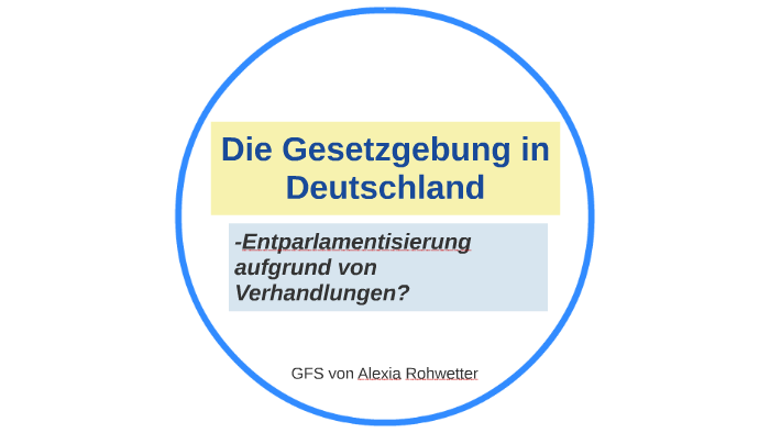 Die Gesetzesgebung in Deutschland by Alexia Rohwetter on Prezi