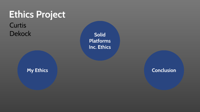 Ethics Project by Curtis Dekock on Prezi