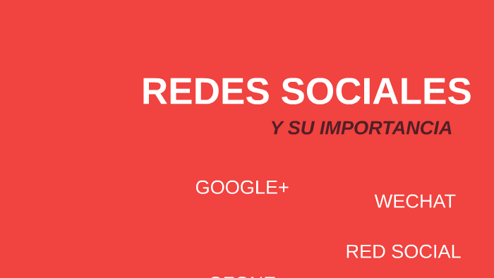 REDES SOCIALES by carolina gomez on Prezi