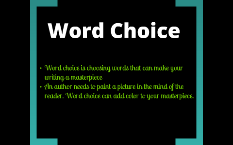 Word Choice Spice up your poetry!. HOW TO USE WORD CHOICE THAT CATCHES THE  READER'S You want your reader to see what you are writing about, but you  have. - ppt download