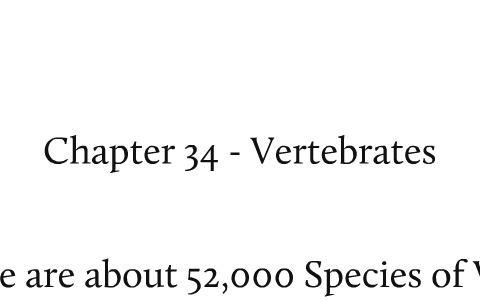 Chapter 34 Vertebrates by David Valenti on Prezi