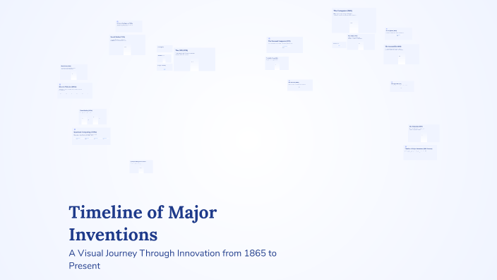 Key Inventions Timeline Timeline of Major Inventions by catphish on Prezi