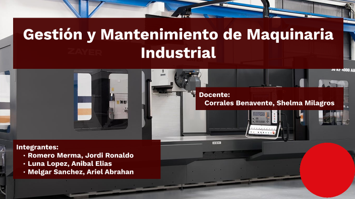 Mantenimiento de Maquinaria Industrial by Jordi Ronaldo Romero Merma
