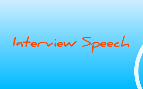 interview speech by Amanda Joyce on Prezi
