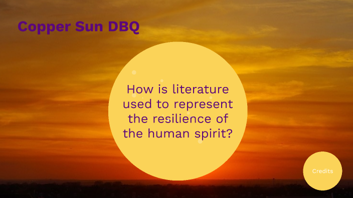 How is literature used to represent the resilience of the human spirit ...