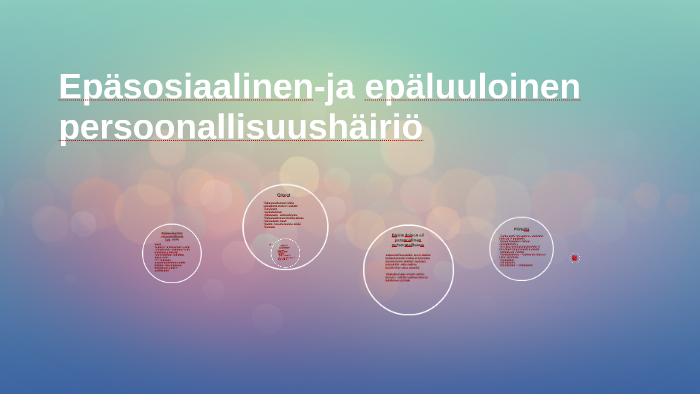 Epasosiaalinen Persoonallisuus By Karla Valkonen On Prezi Next