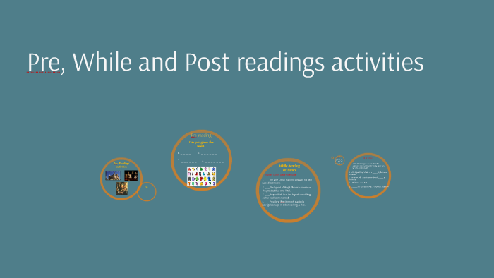 What Are Pre While And Post Reading Activities