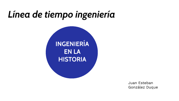 Línea de tiempo ingeniería by Juan Esteban Gonzalez on Prezi