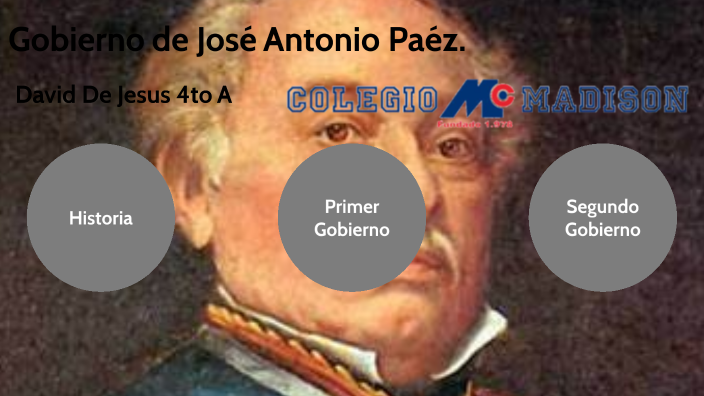 Gobierno de José Antonio Paéz. by David De Jesus on Prezi