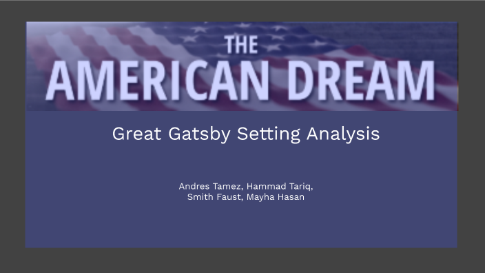 The Great Gatsby by Smith Faust on Prezi
