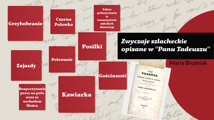 środki Stylistyczne W Panu Tadeuszu Zwyczaje szlacheckie w '"Panu Tadeuszu" by Maria n vv on Prezi