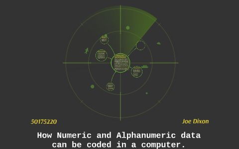How Numeric and Alphanumeric data can be coded in a computer by Joe ...
