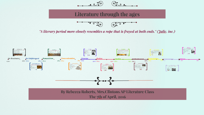 overview of literature through the ages