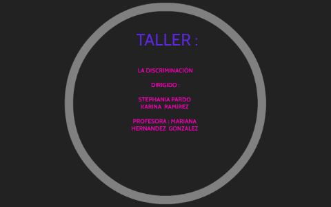 DISCRIMINACIÓN by on Prezi