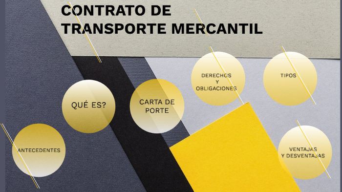 CONTRATO DE TRANSPORTE MERCANTIL by Gabriel Crespo on Prezi