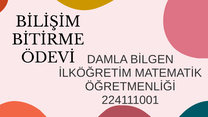 Bilişim Teknolojileri Final Ödevi by Damla bilgen on Prezi