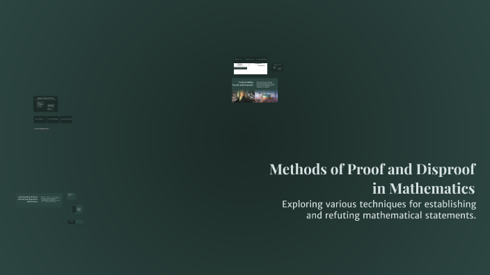 Methods of Proof and Disproof in Mathematics by Eann Monique Ferrer on ...