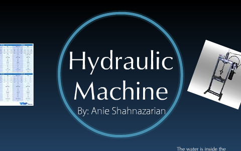 Hydrolic Machine by Annie Lifton