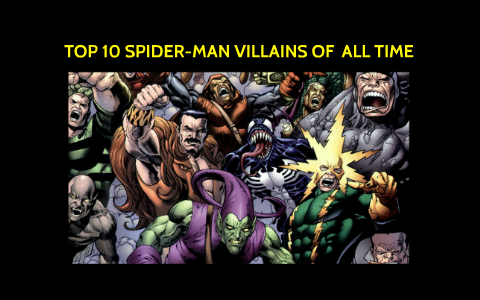 TOP 10 SPIDER-MAN VILLAINS OF ALL TIME By Tre' Amparan