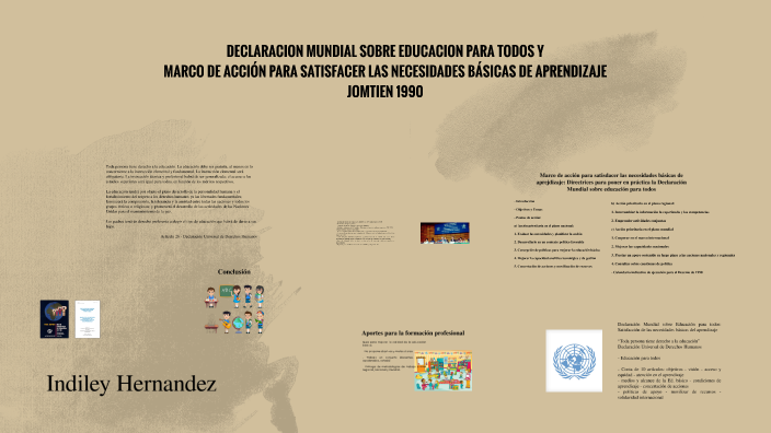 Declaracion Mundial Sobre Educacion Para Todos By Indiley Bethsaida Hernandez Ibarra On Prezi