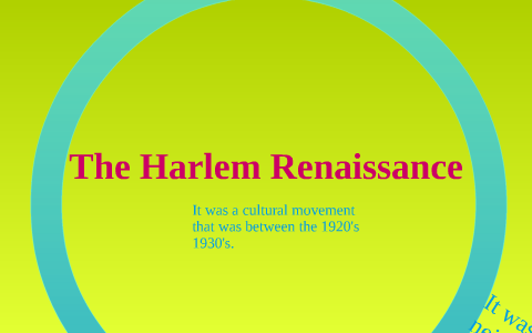 Harlem Renaissance by DeMaris Inman on Prezi