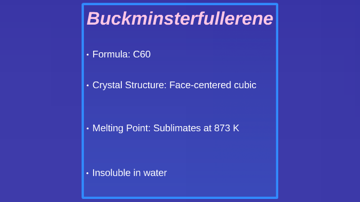 buckminsterfullerene melting point