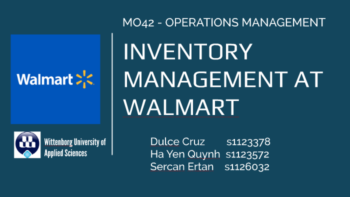 Walmart Inventory Management by Sercan Ertan on Prezi