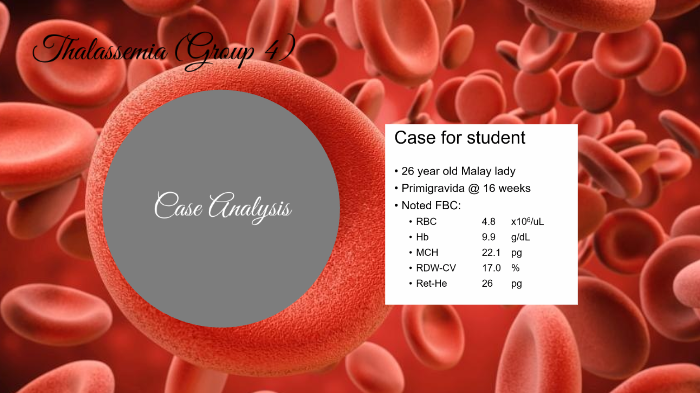thalassemia case study slideshare