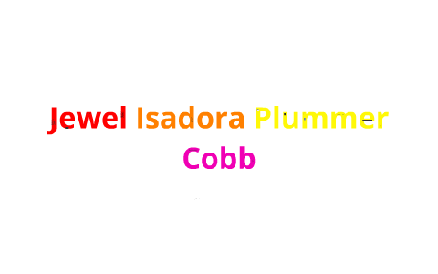 Jewel isadora plummer 2025 cobb