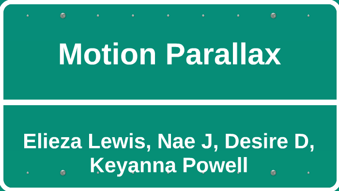 motion parallax define