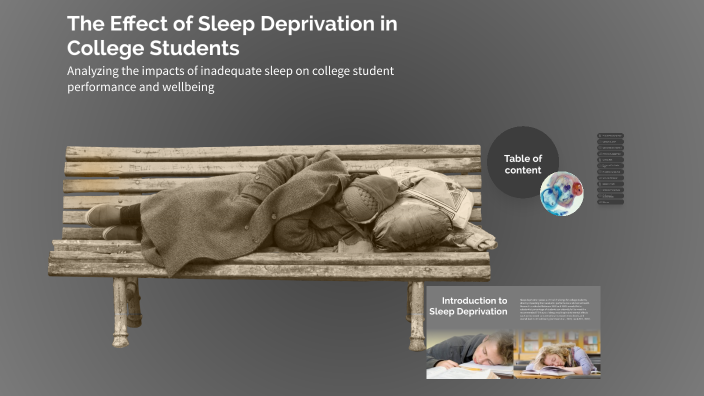 The Effect of Sleep Deprivation in College Students by Mustafa on Prezi