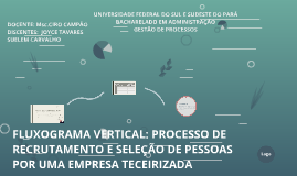 Fluxograma Vertical: Logística de Distribuição e Transporte