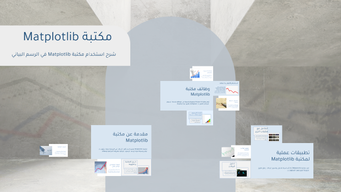 برزنتيشن عن مكتبة Matplotlib by samiha elgebali on Prezi