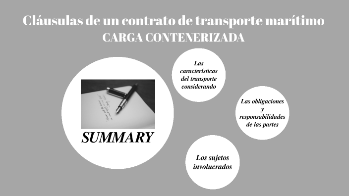 Cláusulas De Un Contrato De Transporte Marítimo By Madeley Macarena Aparicio Pascuall On Prezi 2335