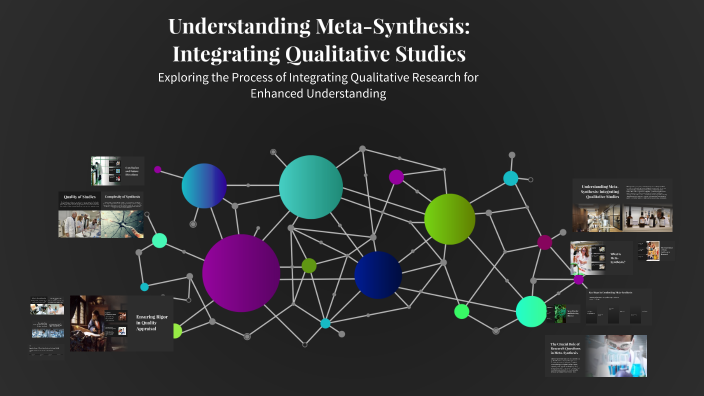 Understanding Meta-Synthesis: Integrating Qualitative Studies by shiela ...
