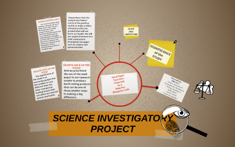 complete science investigatory project
