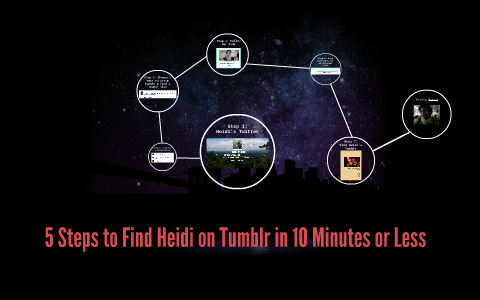 7 Steps to Finding Heidi Stone on Tumblr by Molly McNutt on Prezi