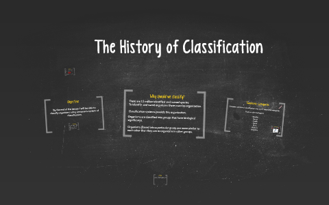 The History of Classification by Bianca Hill on Prezi