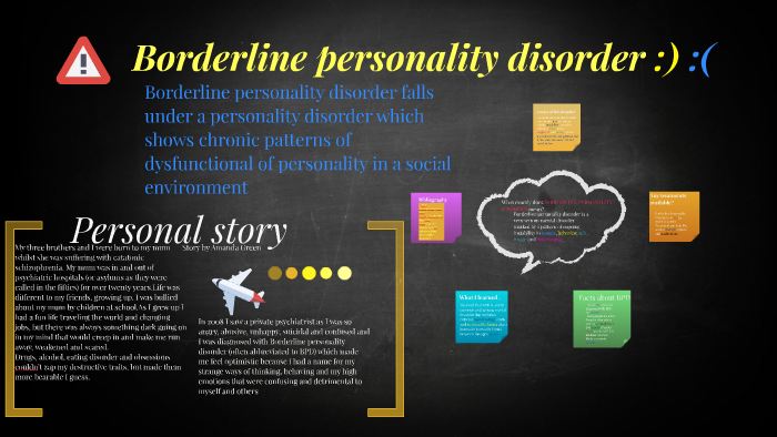 Borderline personality disorder: a personal story