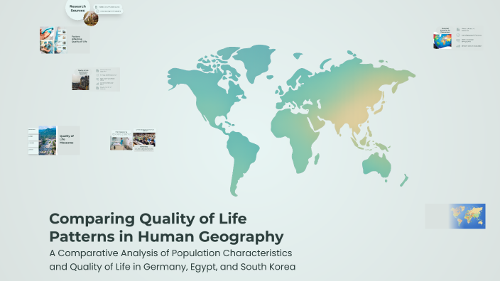 Shape Or Life Pattern Comparing Quality of Life Patterns in Human Geography by Yeva ...