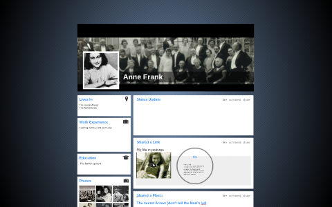 Anne Frank by on Prezi