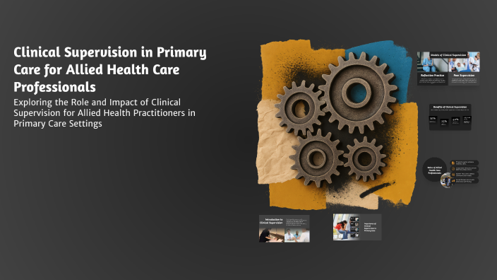 Clinical Supervision in Primary Care for Allied Health Care ...
