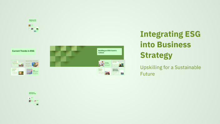 Integrating ESG into Business Strategy by jegadeesh waran on Prezi