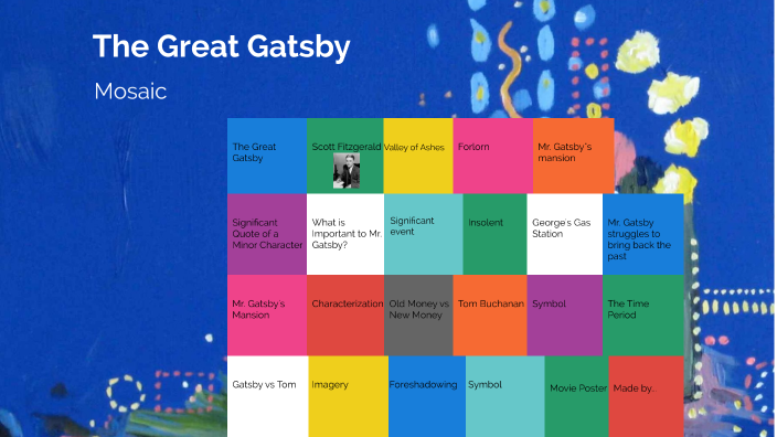 The Great Gatsby Mosaic by Clara Molina on Prezi