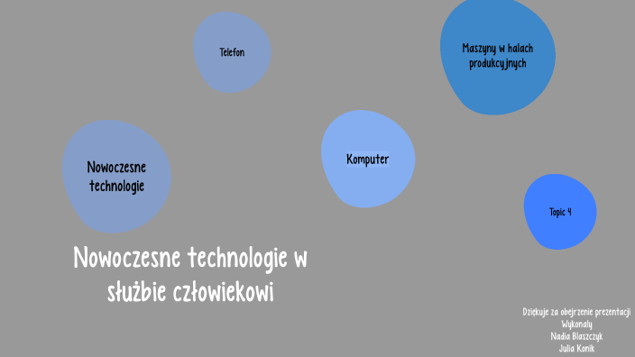 Nowoczesne Technologie W Służbie Człowiekowi By Julia Konik