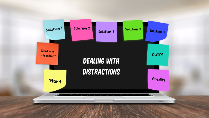 Image showcasing Dealing with distractions by Endeja Smith on Prezi