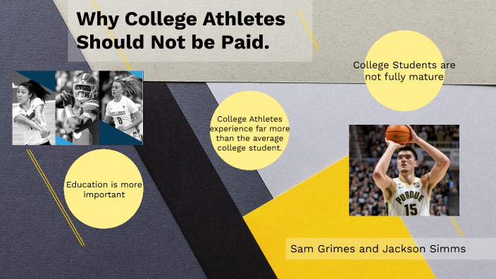 thesis statement for why college athletes should not be paid