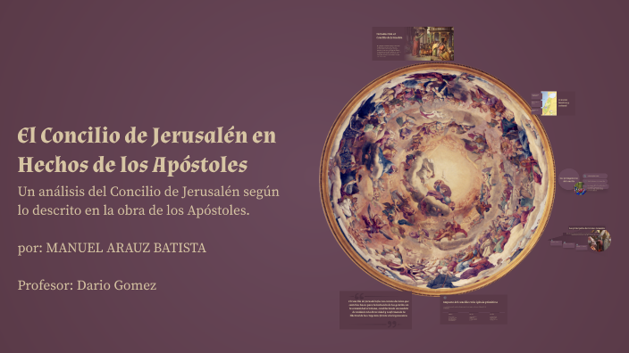 El Concilio De Jerusalén En Hechos De Los Apóstoles By Manuel Arauz On