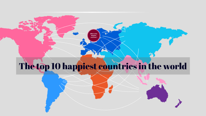 The happiest countries in the world by Nuchanart Ncn