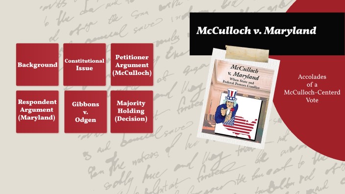 Parker - McCulloch Vs. Maryland Presentation by Student Parker Davis on ...